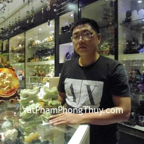 Anh Trường - khách hàng mua Rồng Cẩm Thạch đứng nhỏ N075