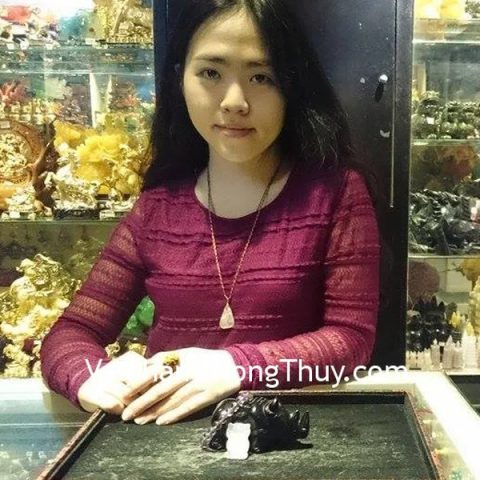 Chị Thủy - Khách mua Cú mèo hồng S5018-6, Tê giác hắc ngà HM116, Chuỗi thạch anh tím Nam Phi S5103-1660 và Nhẫn dây cước tỳ hưu S871