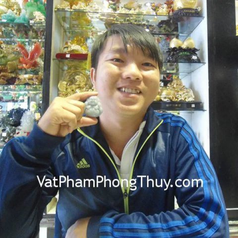 Anh Thành - khách hàng mua phật di lạc xanh tía S863