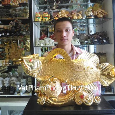Anh Phong - khách hàng mua tượng Cá kim long như ý H285G