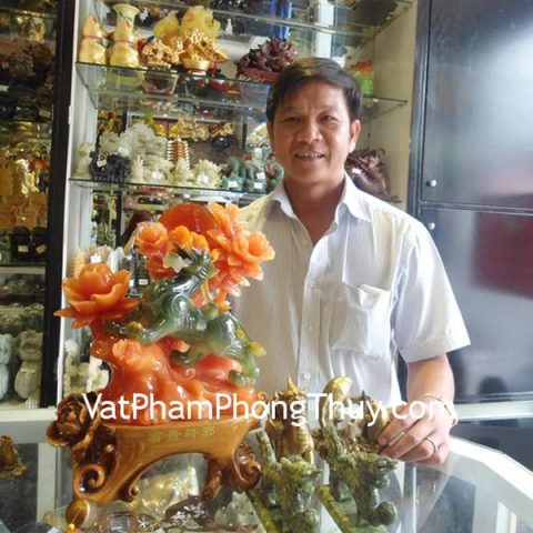 Anh Thương - Khách hàng mua tỳ hưu xanh E044, song ngư đồng D151, tỳ hưu đồng D113, rồng lam ngọc H041 và chuông gió C1257