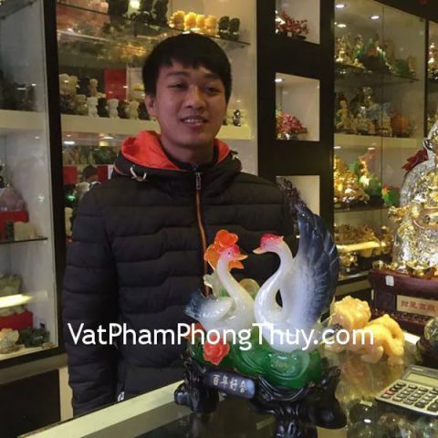 Anh Vũ - khách hàng mua tượng thiên nga trắng H490G