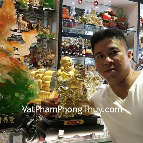 Anh Quang - khách hàng mua rồng xanh bắp cải H326G và tượng phật di lạc A139