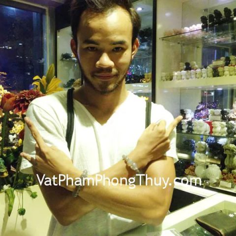 Anh Dũng - khách hàng mua chuỗi tỳ hưu mã não khói trung S707