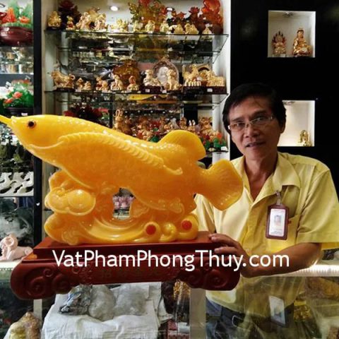 Anh Thanh - khách hàng mua tượng chiêu tài kim long H281G