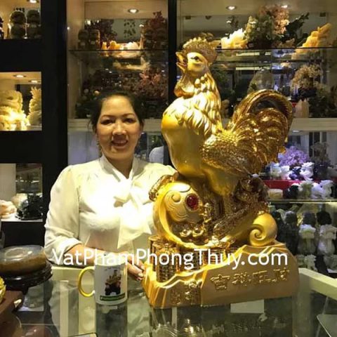 Chị Oanh - khách hàng mua Gà vàng cát tường vượng tài G036A