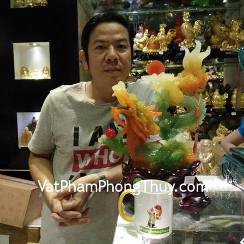 Anh Cường - khách hàng mua tượng rồng xanh K159M