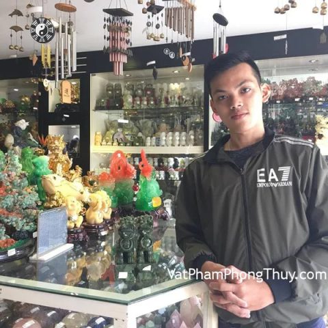 Anh Trường - khách hàng mua Kỳ Lân đá Lam Ngọc GM082