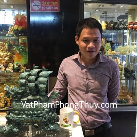 Anh Tân - Khách hàng mua Thuyền rồng đá ngọc xanh K092M