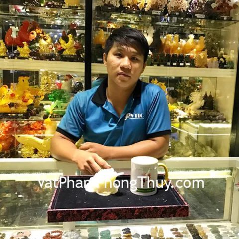Anh Tiến - khách hàng mua Thiềm thừ Cẩm thạch Tây tạng chuẩn CTT-S