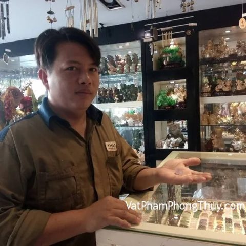 Anh Tùng - khách hàng mua mặt Tỳ hưu thạch anh tím S763