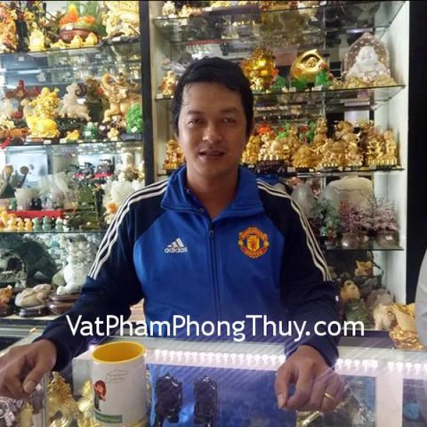 Anh Hiệp - khách hàng mua cặp tỳ hưu thạch anh đen GM009