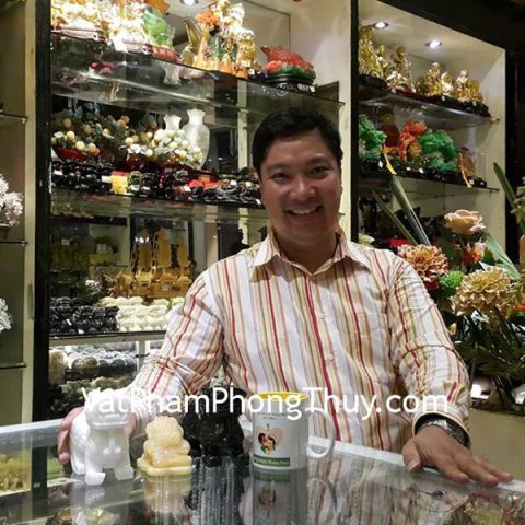 Anh Minh - khách hàng mua cặp tỳ hưu bắc kinh đen trung BKD-M, trắng trung BKT-M, thiềm thừ hoàng long GM022 và rùa lam ngọc R077