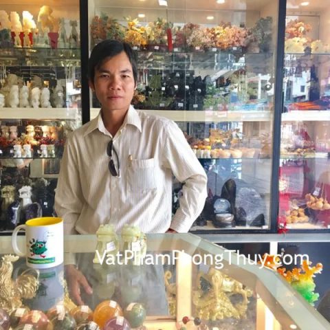 Anh Tuyến - khách hàng  mua cặp tỳ hưu bắc kinh xanh chuẩn BKX-S