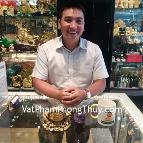 Anh Bình - Khách hàng mua Quả cầu thạch anh tím GM142-1247 và Thiềm thừ đồng lớn D213