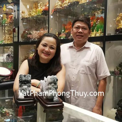 Chị Lan - khách hàng mua cặp tỳ hưu ngọc phỉ thúy NS106