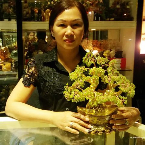Chị Loan - khách hàng mua Cây tài lộc cẩm lãm KC075