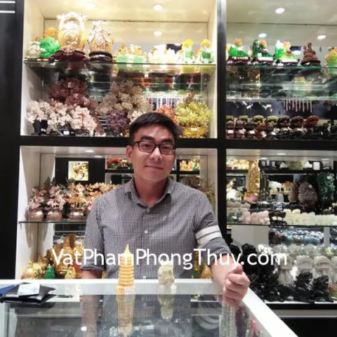 Anh Kiệt - khách hàng mua tỳ hưu Bắc Kinh xanh chuẩn BKX-S và tháp văn xương đá Hoàng Long GM061