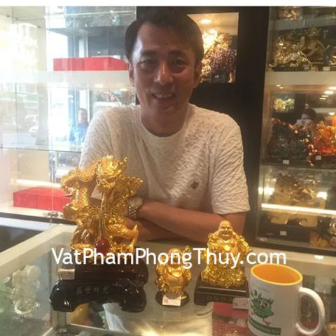 Anh Santo- khách hàng mua tượng rồng vàng và phật di lặc
