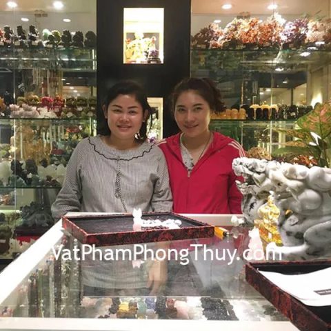 Khách hàng - chị My đã mua Hồ ly thạch anh hồng H080,Chuỗi Phỉ Thúy + 2 Tỳ Hưu treo S6153, Tỳ hưu Phỉ Thúy A+ S6636