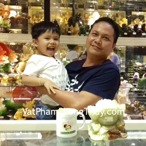 Anh Thật - khách hàng mua Thiềm thừ Cẩm thạch Tây tạngCTT-L