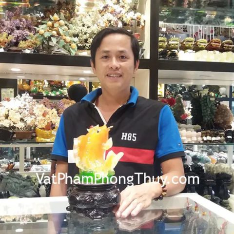 Anh Toàn - khách hàng mua tượng cá chép lưu ly LN170