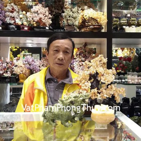 Chú Giang - khách hàng mua cây tài lộc KC104, bồn tụ bảo GM073 và cặp tỳ hưu lam ngọc xanh GM014