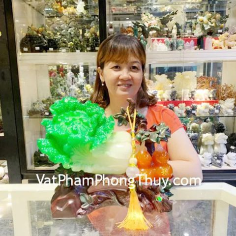 Chị Vân - khách hàng mua Bắp cải xanh Đa phước đa tài LN072