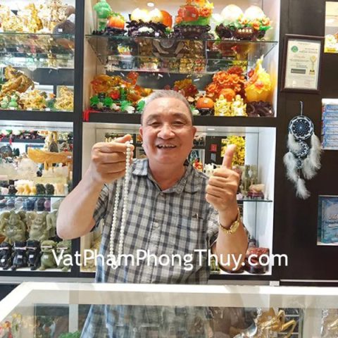 Chú Điển - khách hàng mua vòng đeo cổ ngọc phỉ thúy S6145