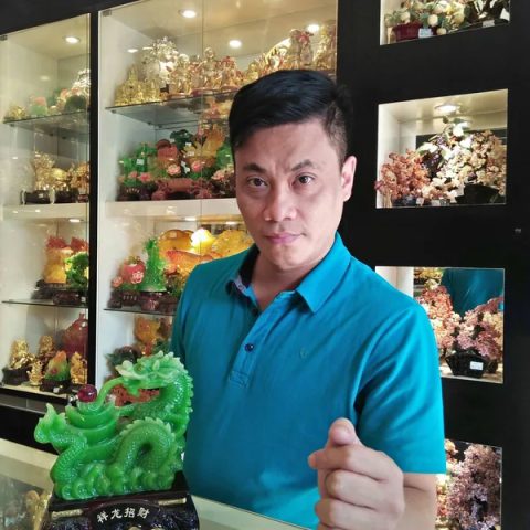 Chú Phong - Khách hàng mua Cặp tỳ hưu xanh ngọc hút tài cánh vểnh  LN060.
