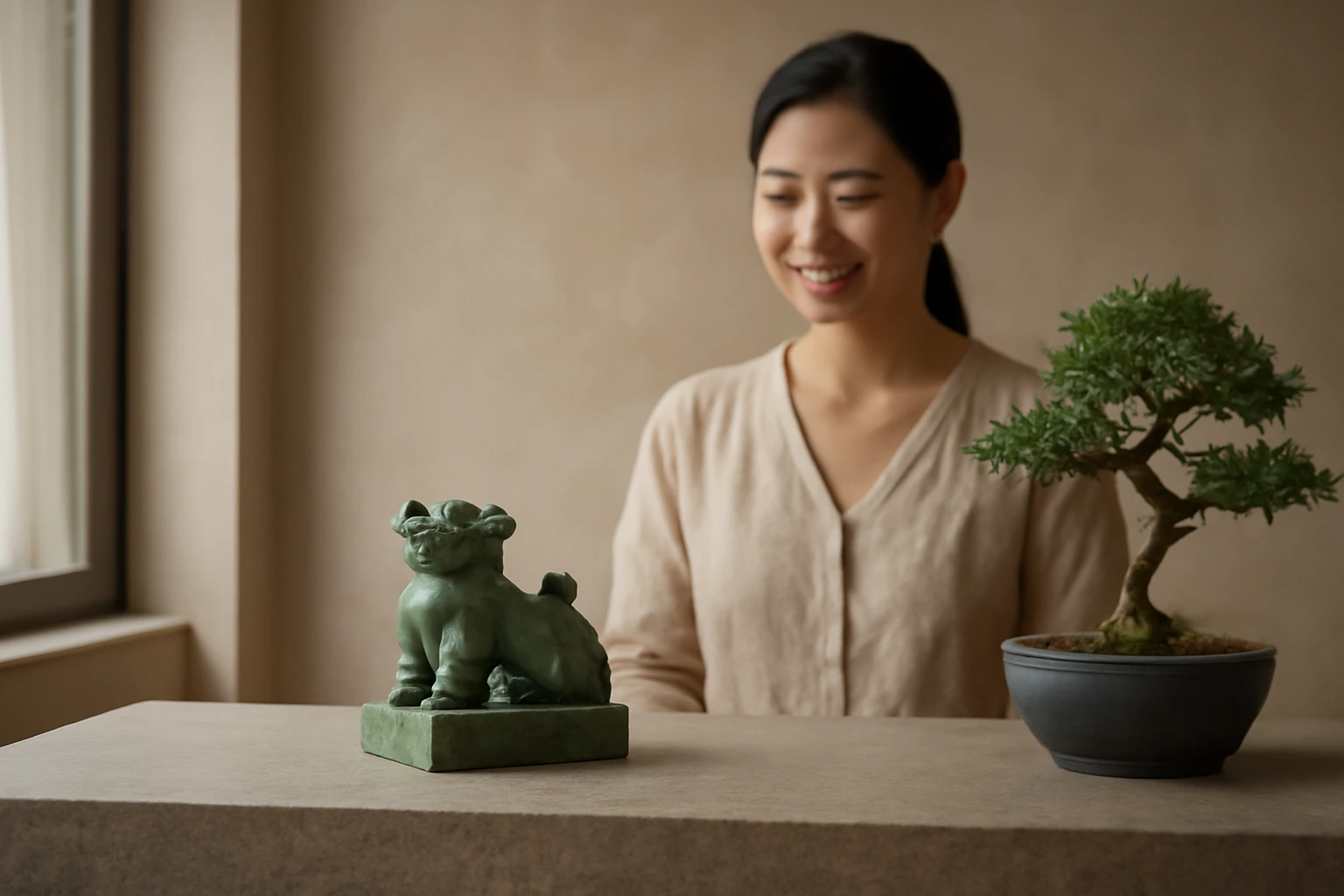 Bày tỳ hưu ở quầy thu ngân sao cho trang nhã: góc nhìn văn hoá và thẩm mỹ