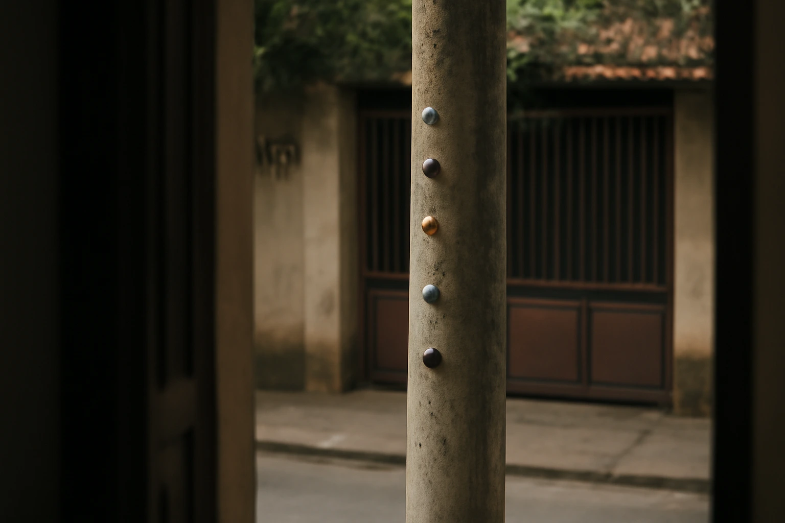 Cửa chính bị vướng cột điện, cây, tường nhà bên: xử theo thứ mình được phép đụng