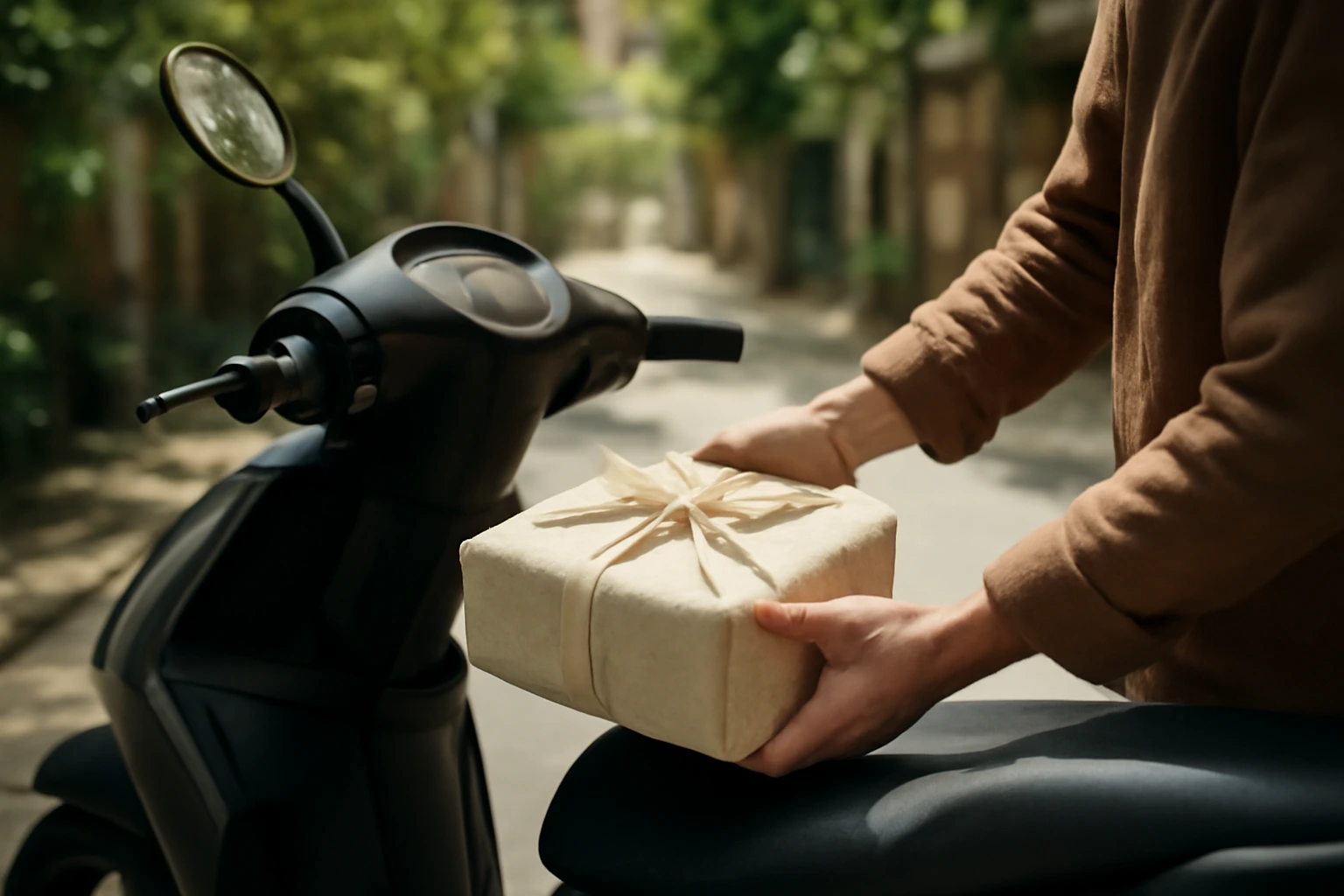 Nắng nóng Sài Gòn và việc mang hàng về nhà