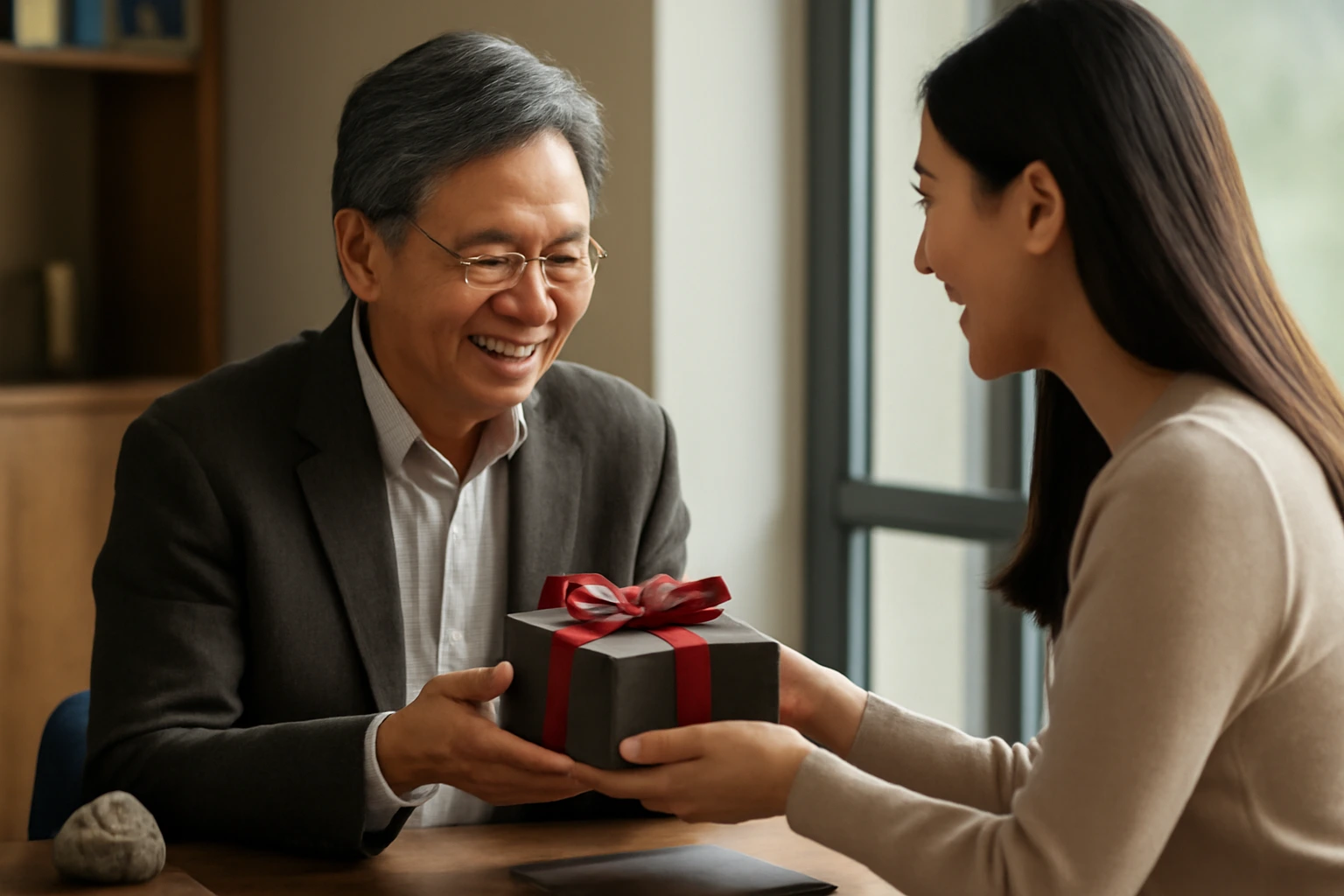 Tặng người lớn tuổi trong công việc: khác ở chỗ nào