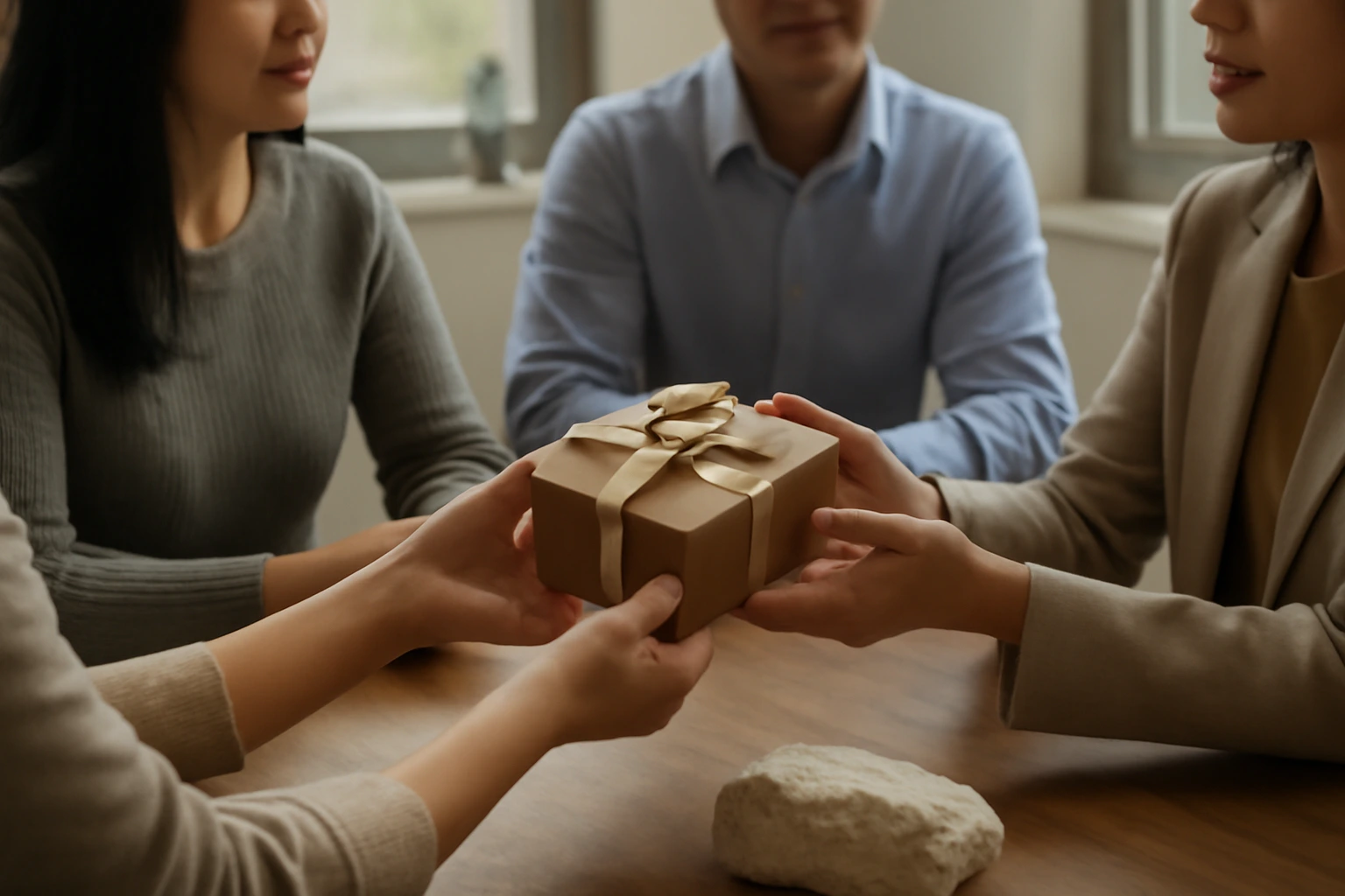 Trao quà trước đám đông hay trao riêng