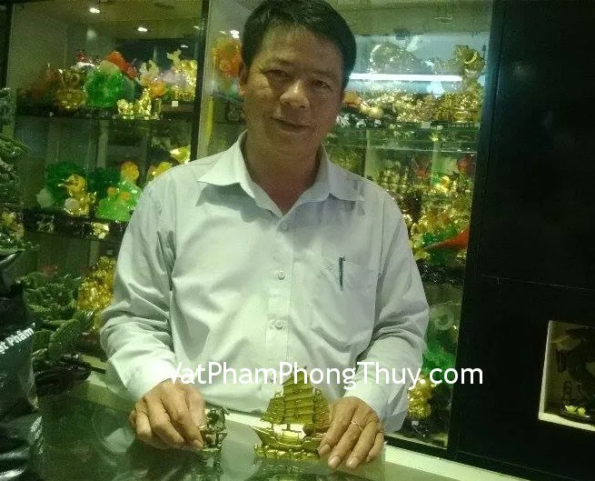 Anh Đức - Khách hàng mua Thuyền buồm đồng nhỏ D134, Mã thượng phong hầu đồng G219