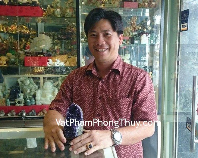 Anh Mỹ - Khách mua Bông thạch anh tím H089