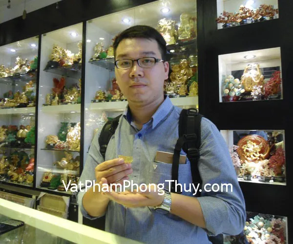 Anh Hải - khách hàng mua tỳ hưu thạch anh vàng S764