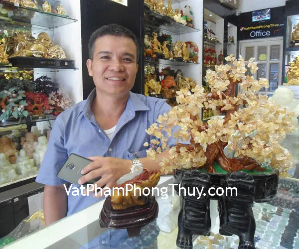 Anh Giang - khách hàng mua tỳ hưu hắc ngà H011, thiềm thừ hoàng long tam thể TT-HL-3950 và cây tài lộc HCA263