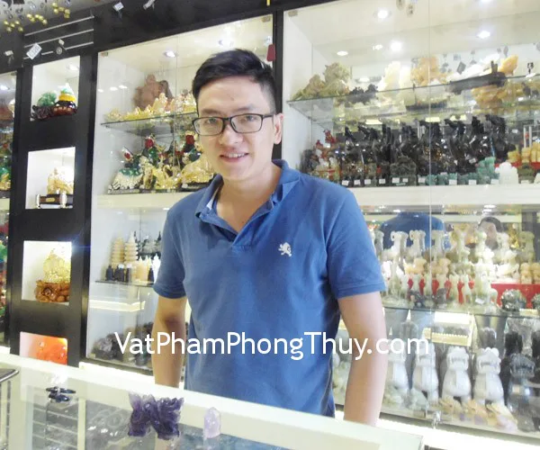Anh Phong - khách hàng mua Rồng dạ quang tím HM174 và Trụ thạch anh tím HM057-245