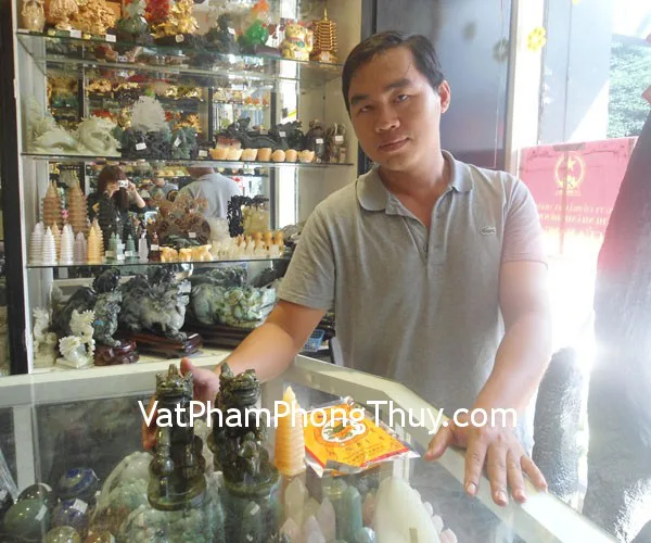 Anh Thi - khách hàng mua kỳ lân lam ngọc HM090, long quy HM035, tháp văn xương HM070 và bột tẩy uế BTU