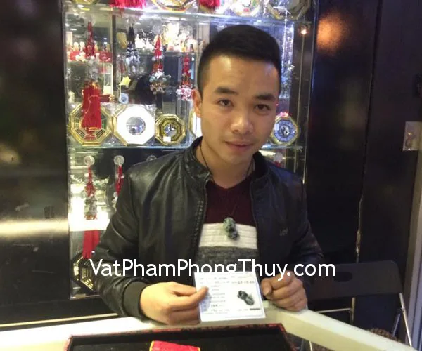 Anh Trứ- khách hàng mua tỳ hưu ngọc Phỉ Thúy S957-S2-5445