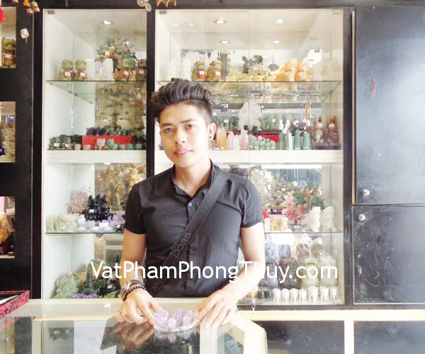 Anh Thắng - khách hàng mua Đĩa thất tinh thạch anh tím HM095