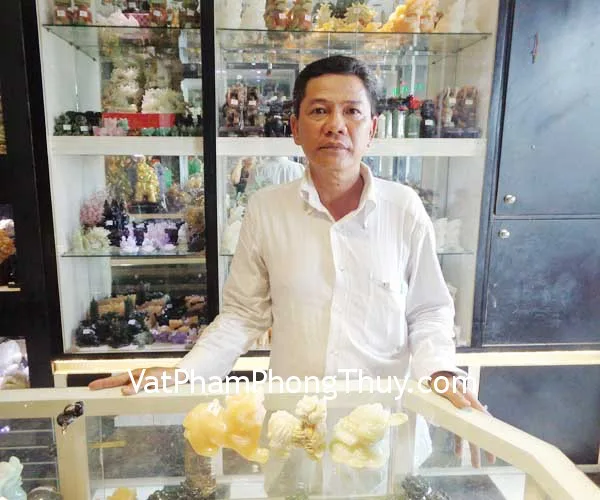 Chú Bảy - khách hàng mua Tỳ hưu Bắc kinh xanh chuẩn BKX-S, Thiềm thừ Cẩm thạch Tây tạng chuẩn CTT-S, Tỳ hưu Hoàng long M014
