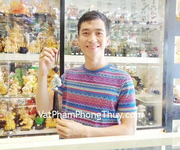 Anh Tuệ - khách hàng mua Dây treo xe cặp Tỳ hưu ngọc Phỉ thúy A S6288