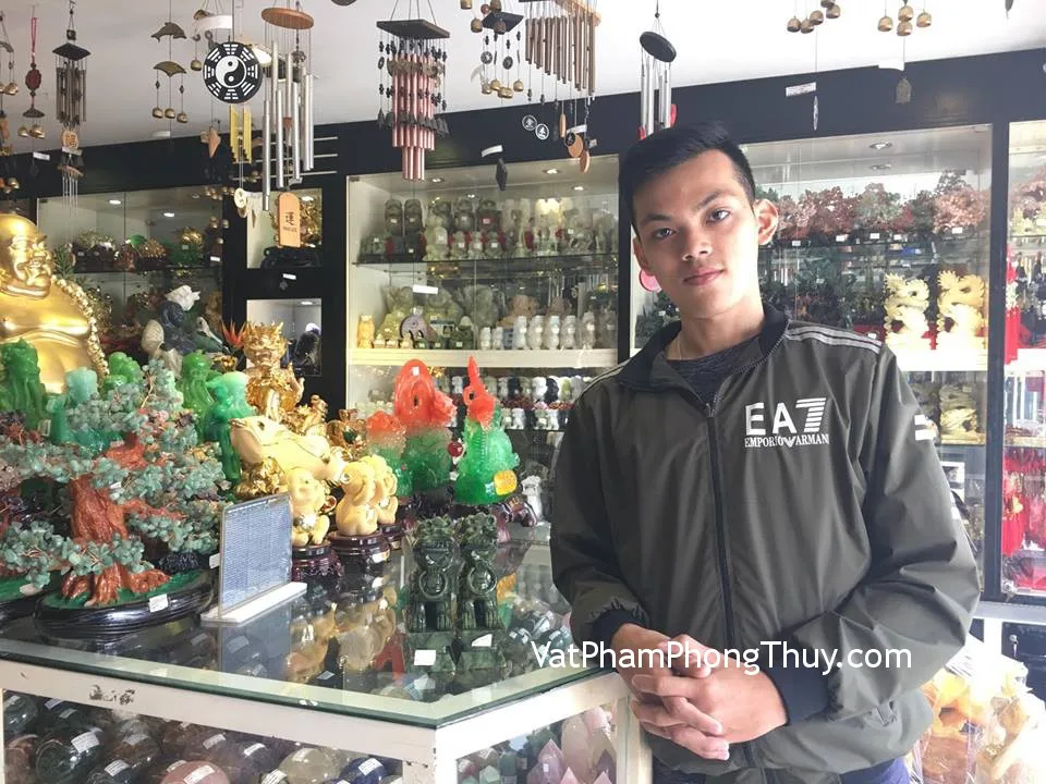 Anh Trường - khách hàng mua Kỳ Lân đá Lam Ngọc GM082