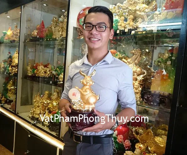 Anh Sơn - Khách hàng mua tượng Mèo vàng H426G