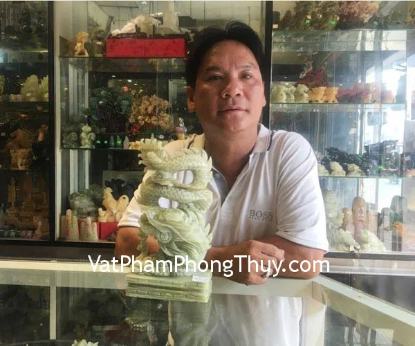 Anh Thịnh - Khách hàng mua Rồng cẩm thạch đứng lớn N074