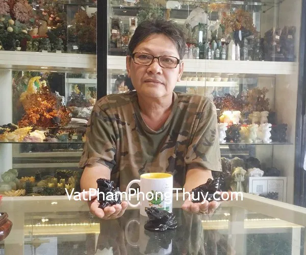 Chú Lực - khách hàng muaTỳ hưu thạch anh đen GM009, Cặp Thiềm thừ thạch anh đen GM120, Mặt Tỳ hưu thạch anh đen S6481