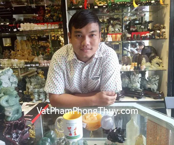 Anh Duy-khách hàng mua quả cầu đá dạ quang GM144-S3-1369, đĩa thất tinh trắng trung HM138, bồn nguyên bảo GM073 và cóc hắc ngà HM166